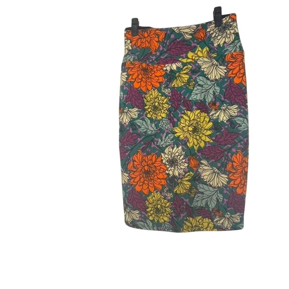 Lularoe multi-coloured floral pencil skirt Small